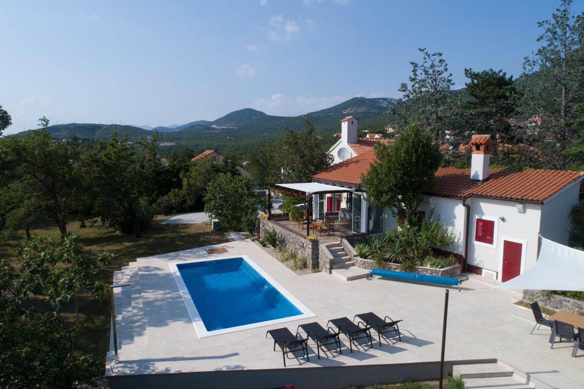 Garden Villa Hreljin Bagian luar foto