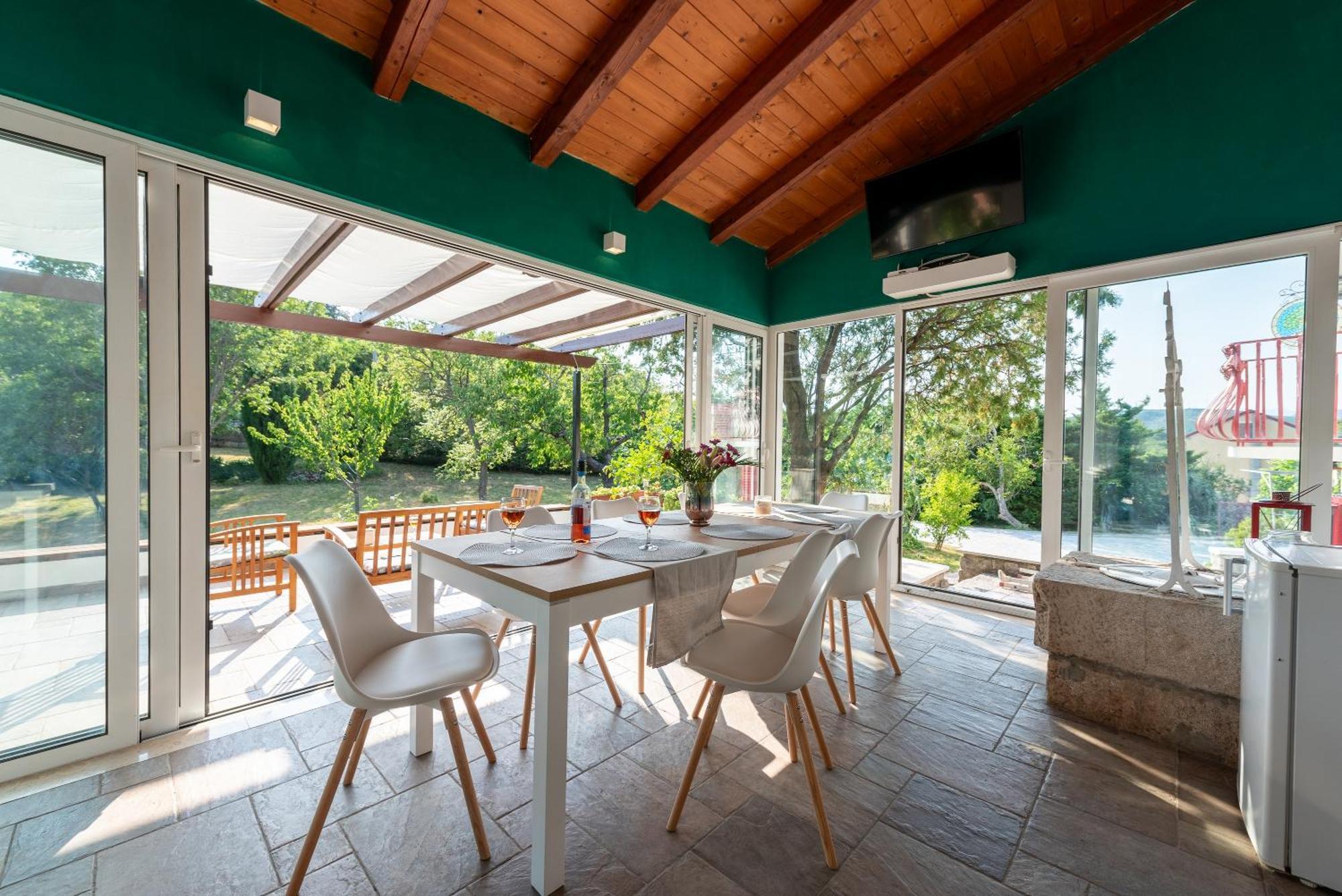 Garden Villa Hreljin Bagian luar foto