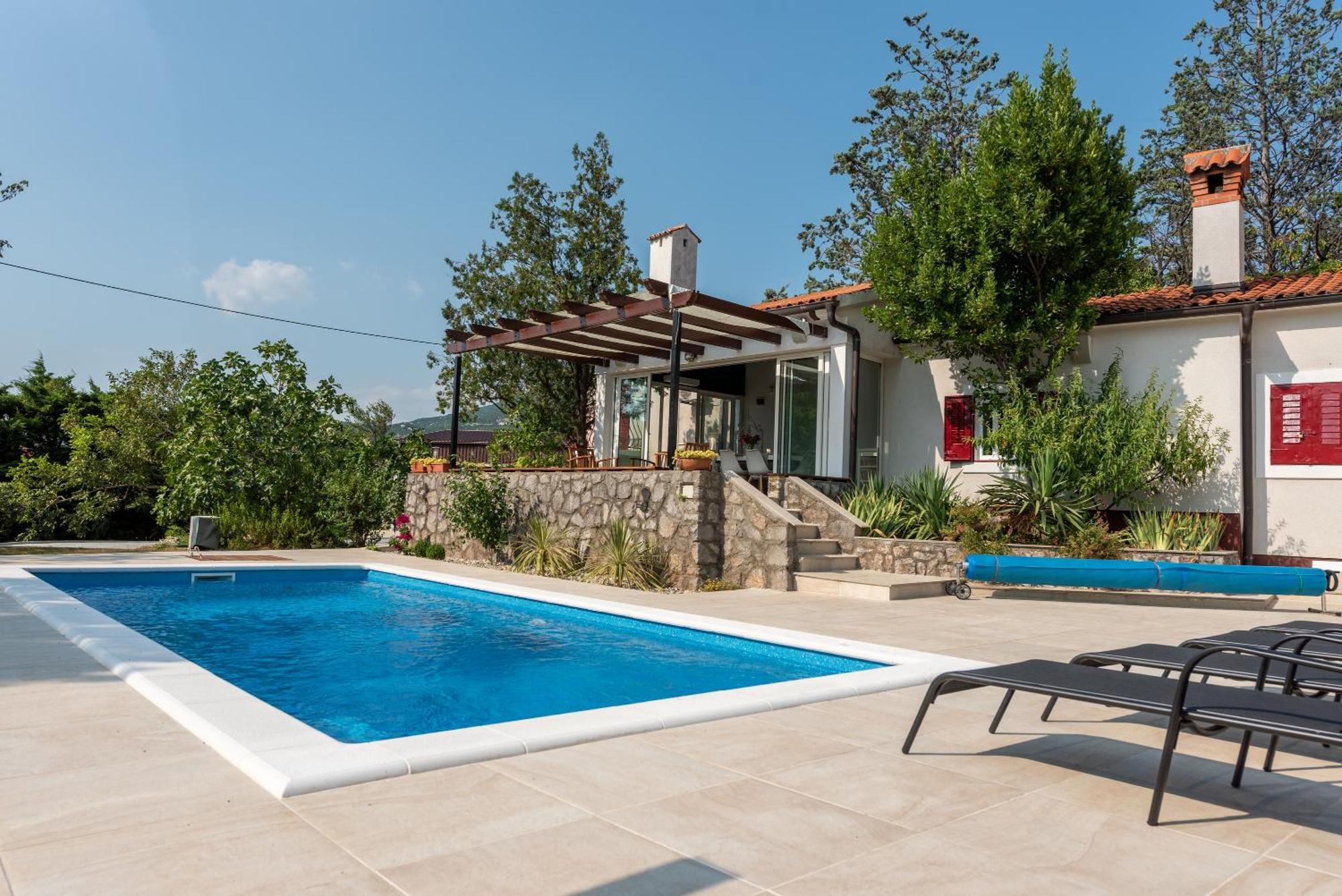Garden Villa Hreljin Bagian luar foto