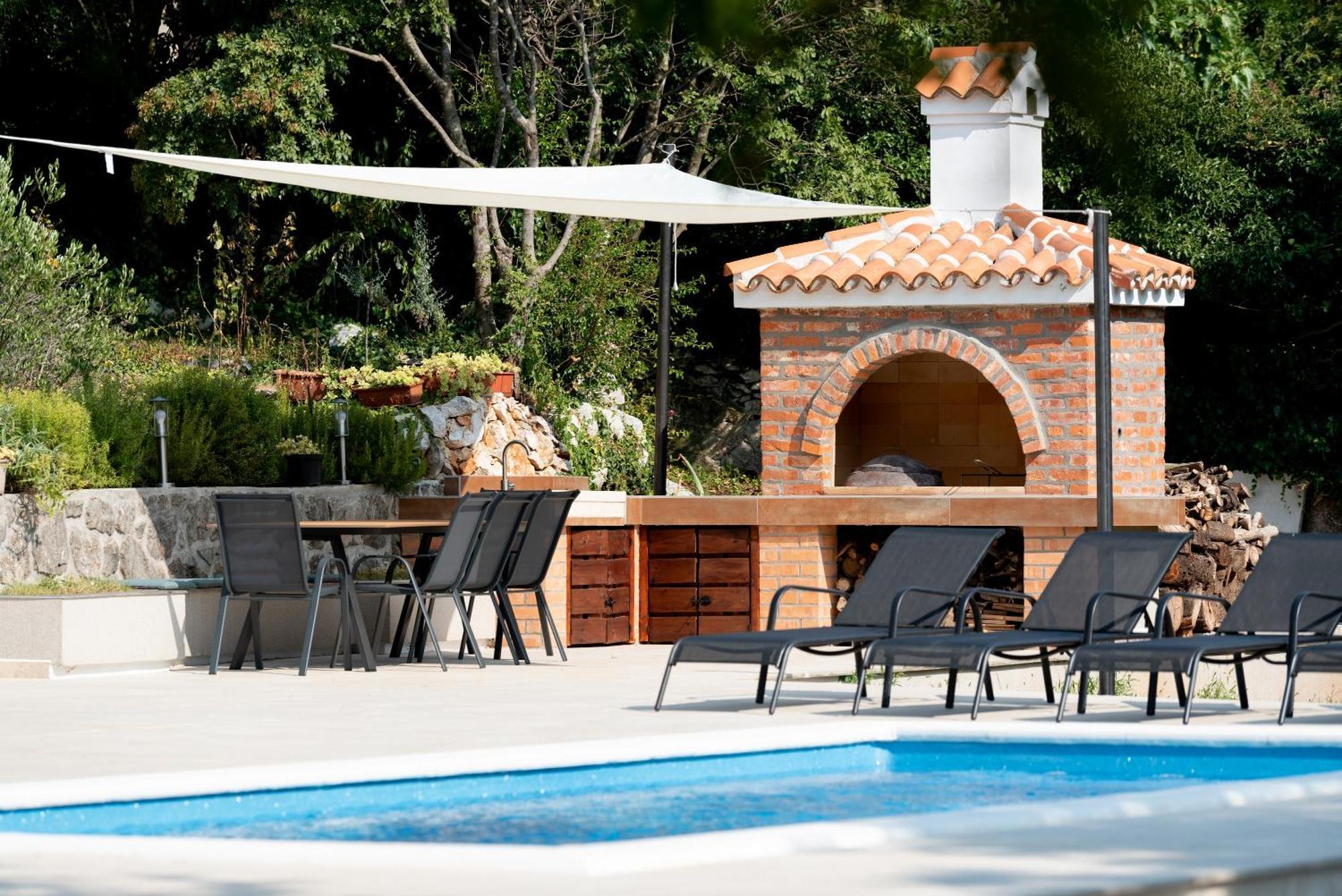 Garden Villa Hreljin Bagian luar foto